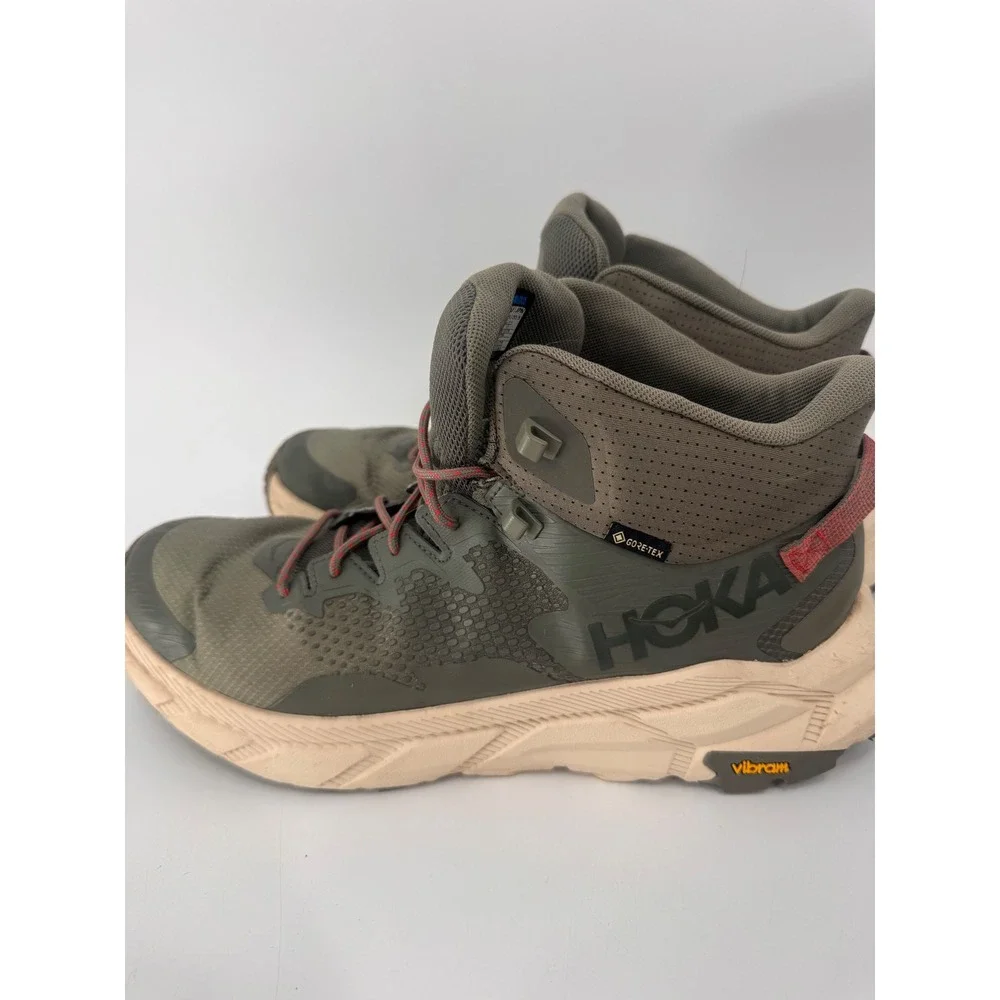 Hoka Trail Code GTX Hiking Boots Mens 12.5 Green GORE-TEX 1123165